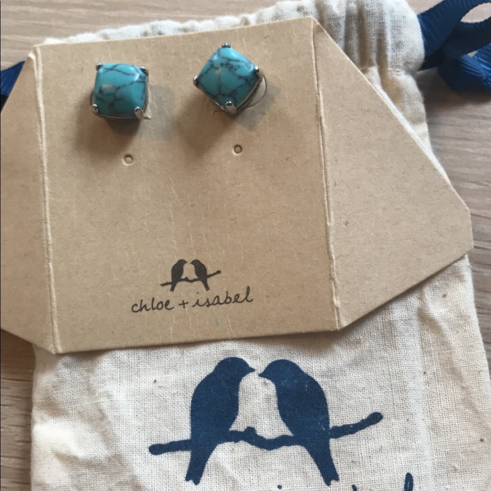 Chloe and Isabel turquoise stud earrings